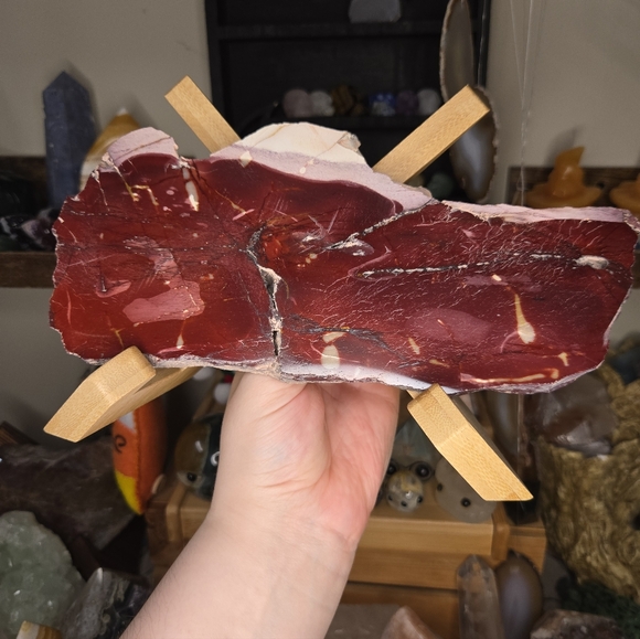 Other - Mookaite "Beef Steak" Crystal Slab W/ Stand